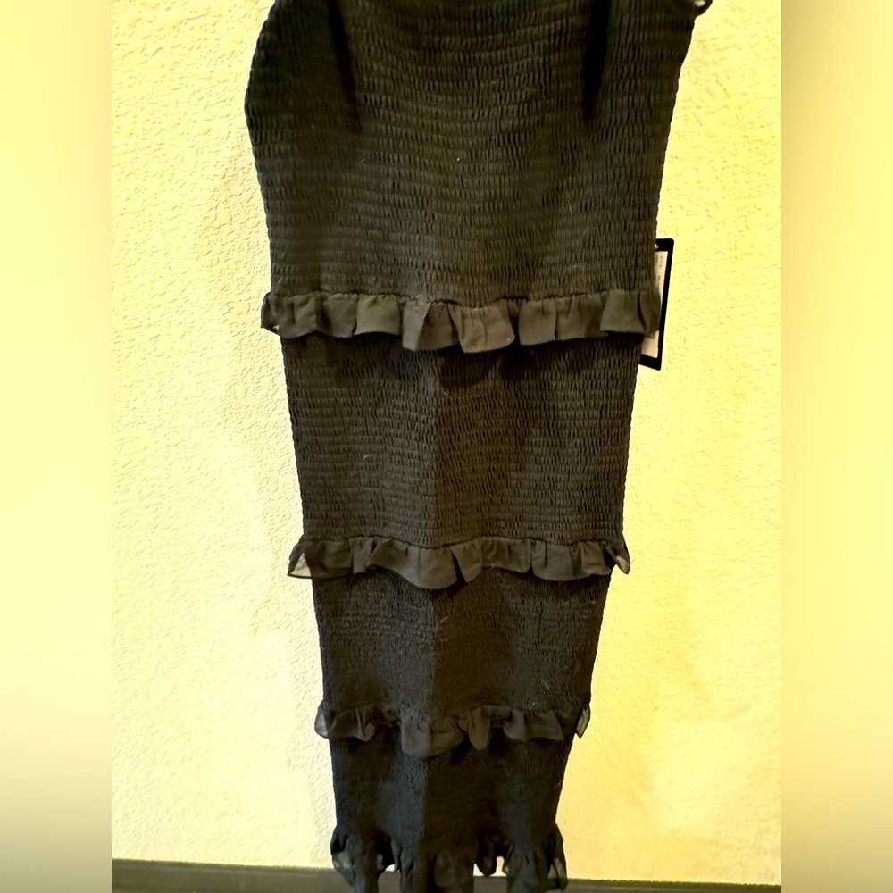 Bebe Midi Ruffle Dress